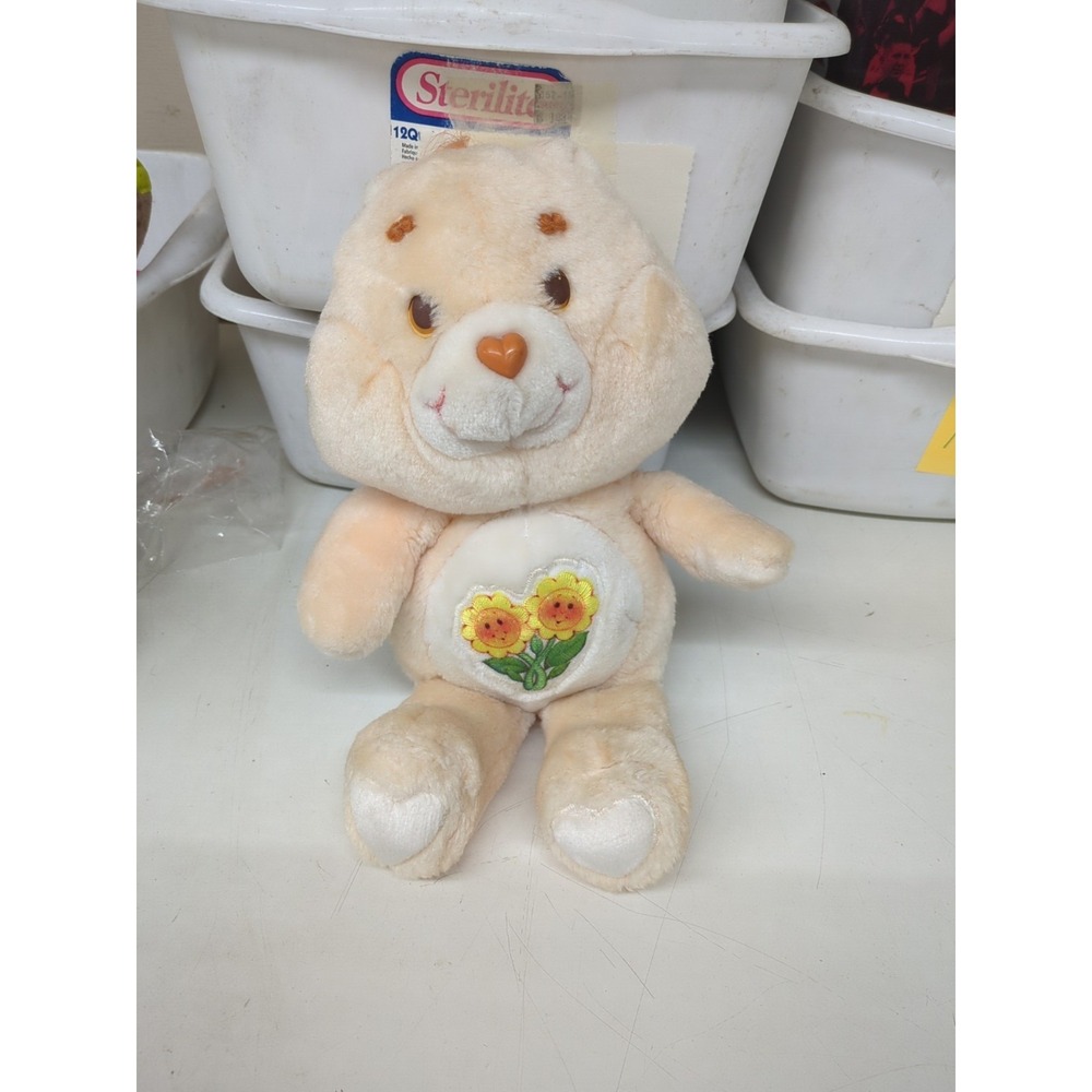 Care Bears‎  FRIEND BEAR 1983 Vintage Stuff Animal Kenner Peach 13" Original
